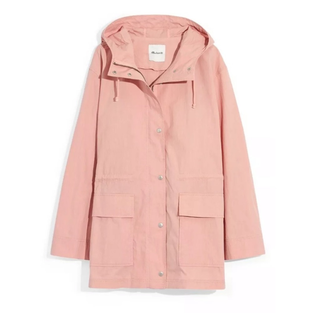 New Madewell Pink Anorak Raincoat Size Medium